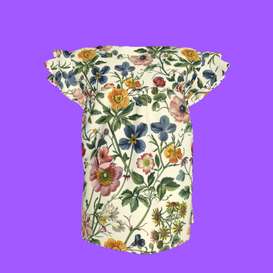 Gardenia Ruffle Sleeve Top