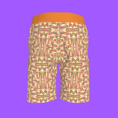 Tetris & Orange Shorts