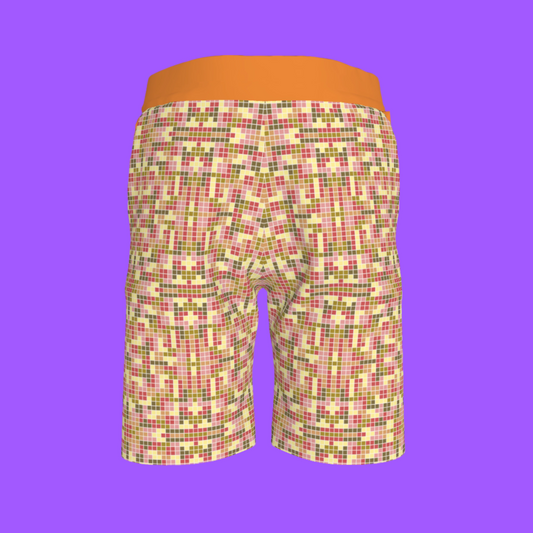 Tetris & Orange Shorts