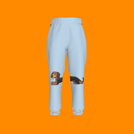 Dachshund Dash Pants in Sky Blue