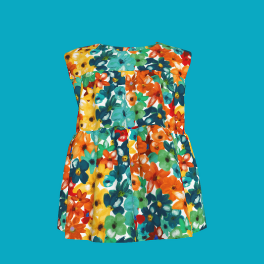 Kid's Sleeveless Ruffle Top Fleur de Esti