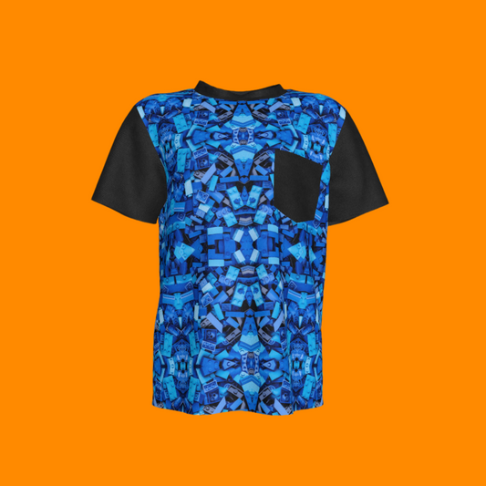 Imagination Builder Pocket Tee in Blue