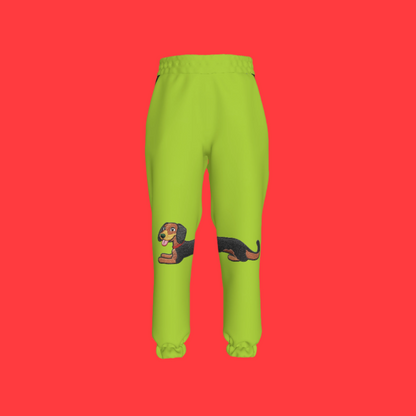Dachshund Dash Pants in Avocado