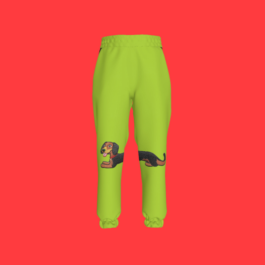 Dachshund Dash Pants in Avocado