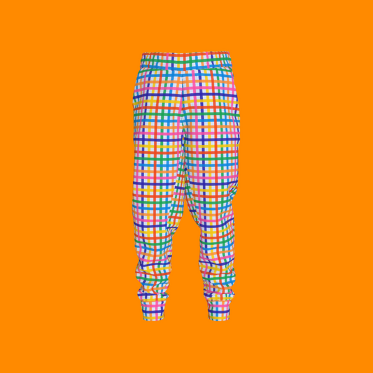 Happy Plaids Jogger Pants
