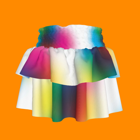BruceGlen Color Code Kid's Smocked Skirt