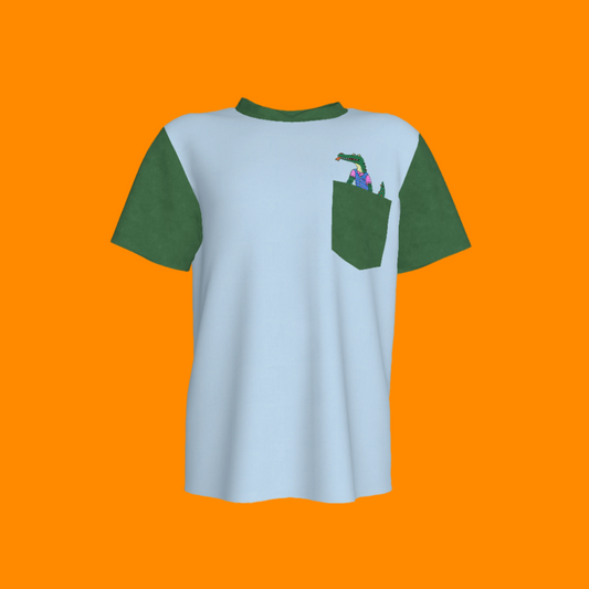 Croc Pocket Pal Tee in Swamp