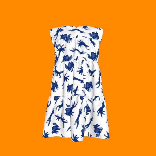 Porcelain Foxes Dress