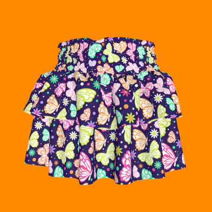 Butterfly Ruffled Skirt