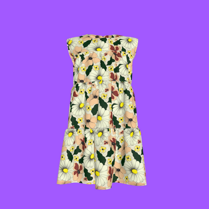 Kid's Ruffle Dress in Ma Jong Floral