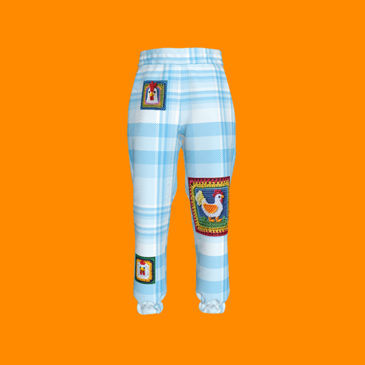 Peck-uliar Chicken Check Pants