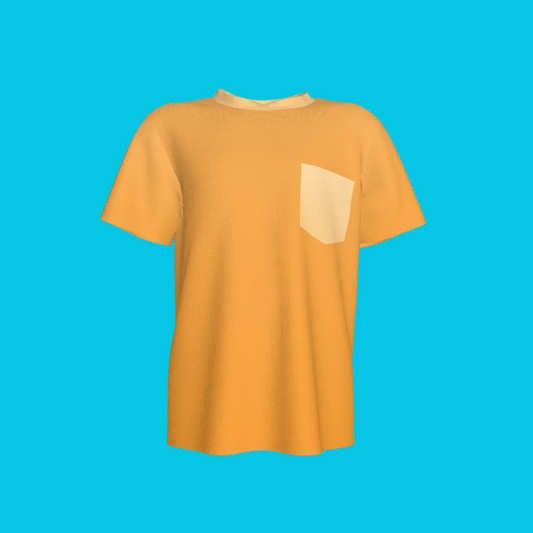 Orange Ombre Pocket T-shirt