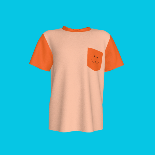 Cat Smile Pocket T-Shirt