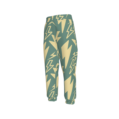 Kid's Sweatpants in Acqua Super Thunder in Organic Cotton Spandex French Terry