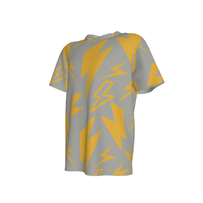 Kid's Pocket T-Shirt in Grey Super Thunder in Cotton Spandex Lightweight Jersey