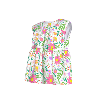 Bright Floral Ruffled Top