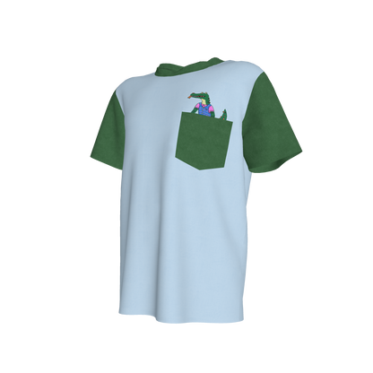 Croc Pocket Pal Tee in Swamp