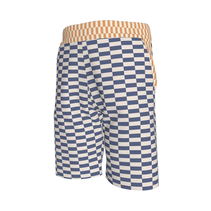 Blue & Yellow Gingham Shorts