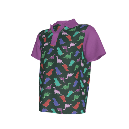 Purple Dino Party Polo