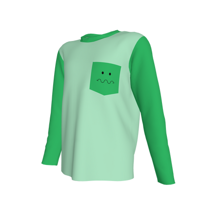 Worried Long Sleeve Pocket T-Shirt