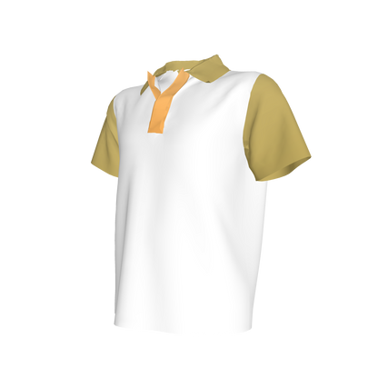 White & Green Polo Shirt