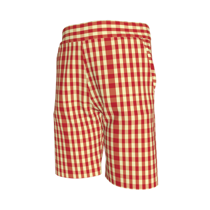 Red & Yellow Gingham Shorts