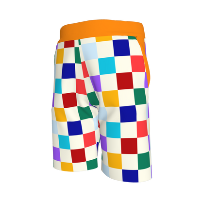 Small Kaleidoscope Checks Knit Shorts