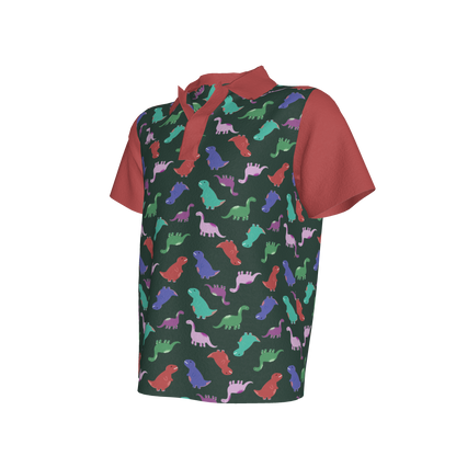 Red Dino Party Polo
