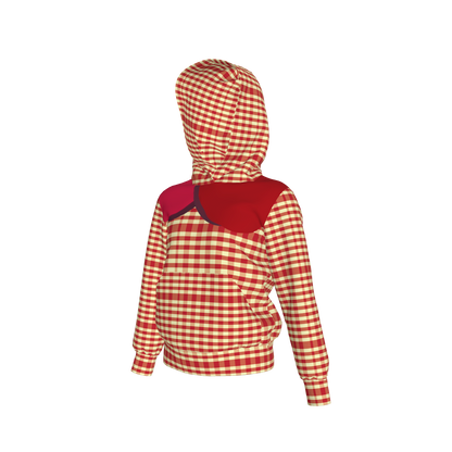 Yellow & Red Gingham Hoodie
