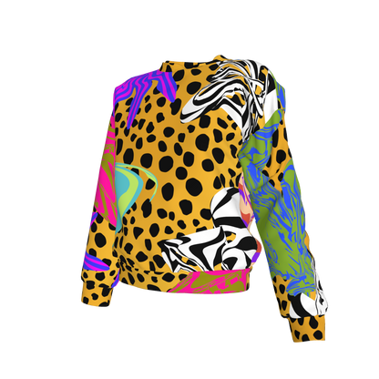 BruceGlen Cheetah Scramble Kid's Crew Neck Sweatshirt