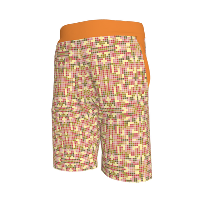 Tetris & Orange Shorts