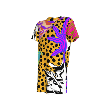 BruceGlen Cheetah Scramble Kid's T-Shirt Dress