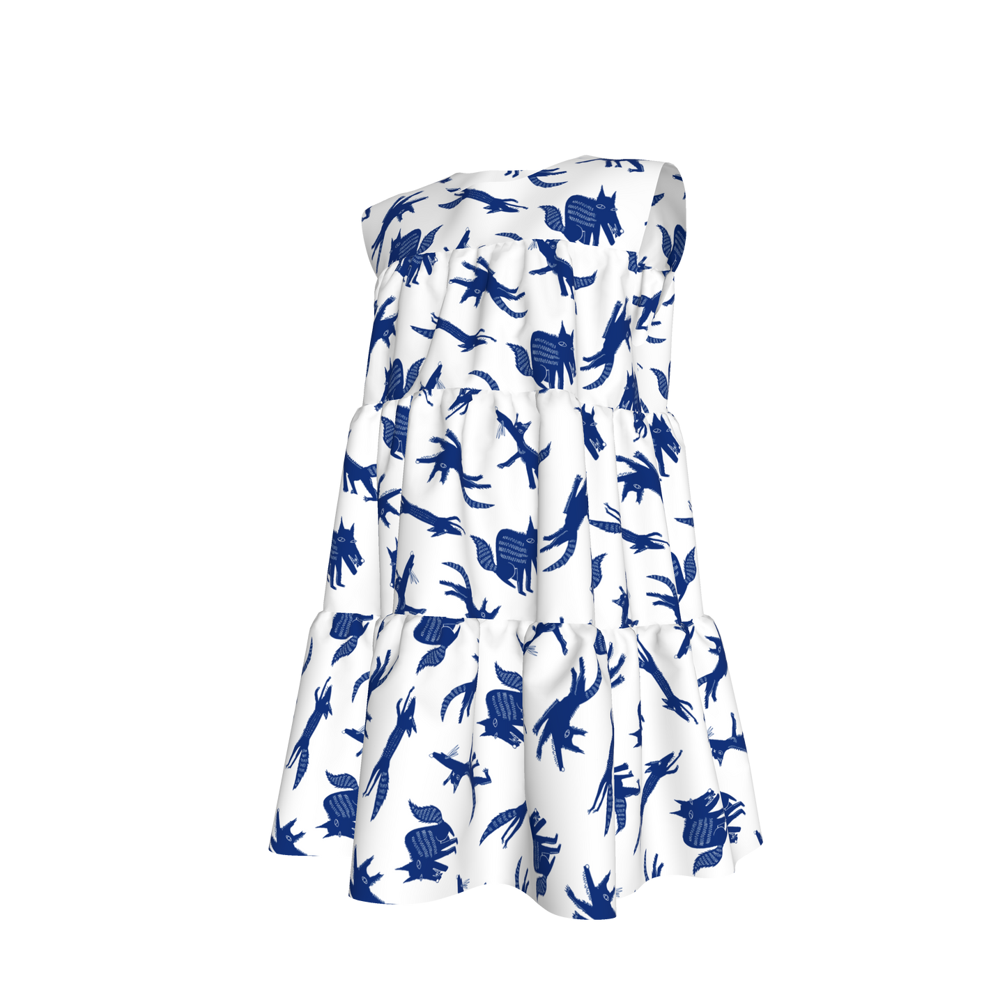 Porcelain Foxes Dress