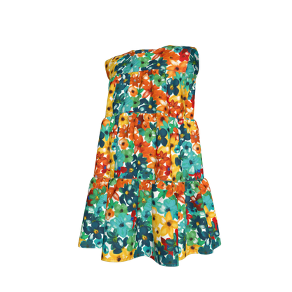 Kid's Ruffle Dress in Fleur de Esti