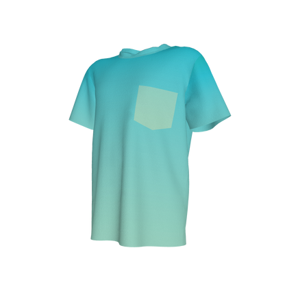 Blue Ombre Pocket T-shirt