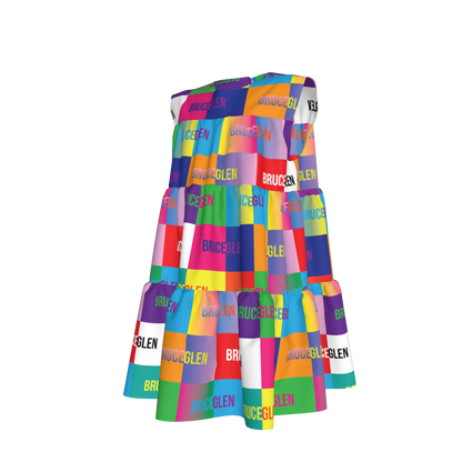 BruceGlen Logo Blocks Kid's Tiered Dress