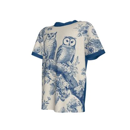 Vintage Owls Tee in Blue