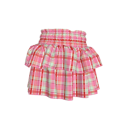 Cherry Soda Smocked Skirt