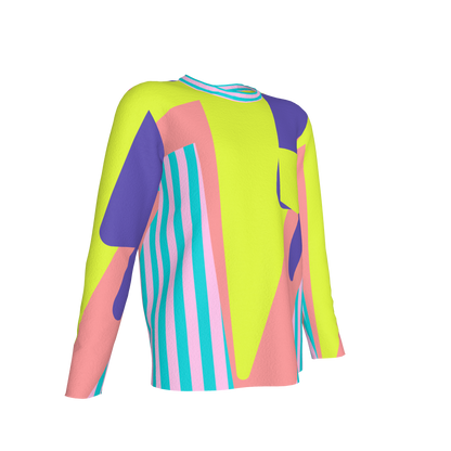 Color Splash Long Sleeve Pocket T-shirt