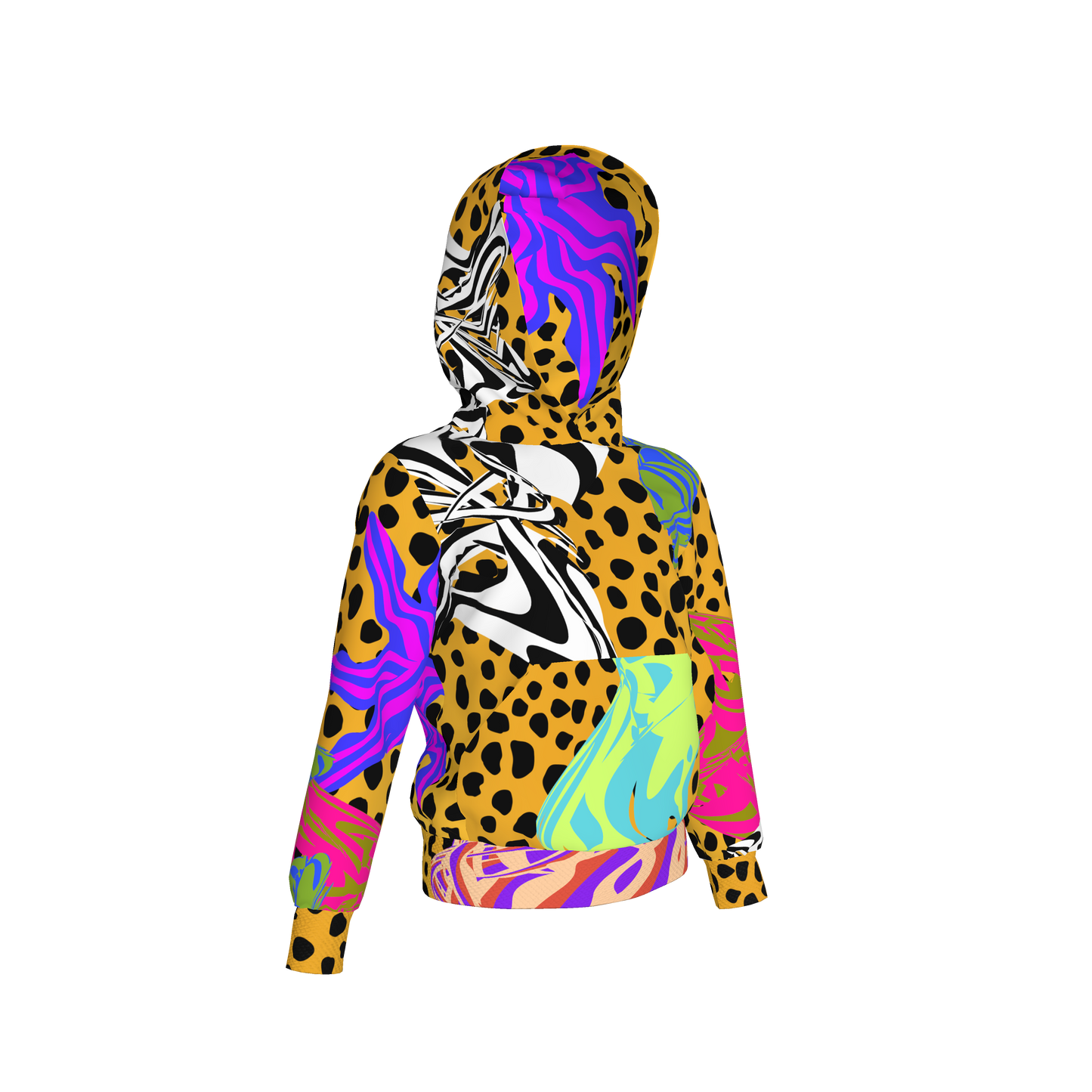 BruceGlen Cheetah Scramble Kid's Hoodie
