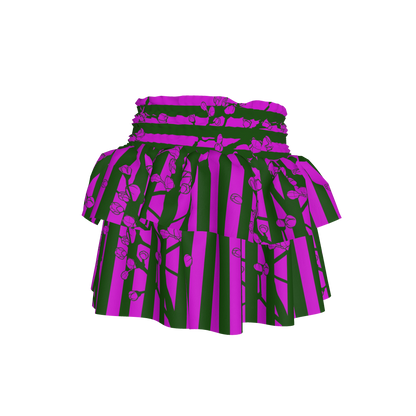 Floral Smocked Ruffle Skirt