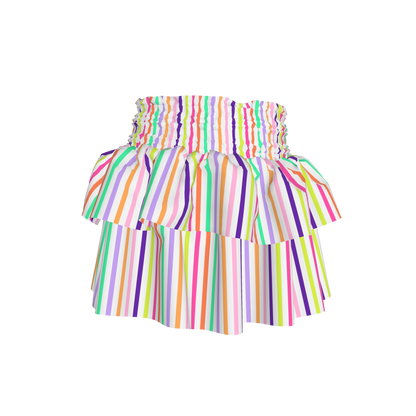 Cute Lines Ruffled Skirt