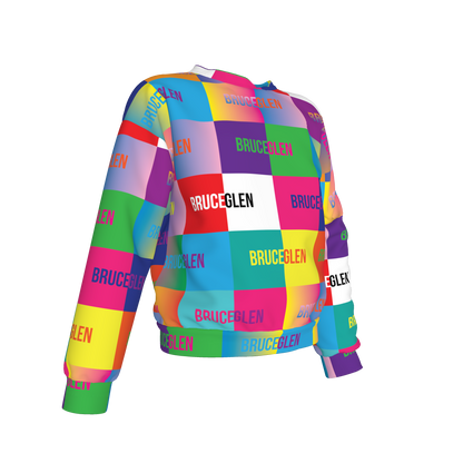 BruceGlen Logo Blocks Kid's Crew Neck Sweatshirt