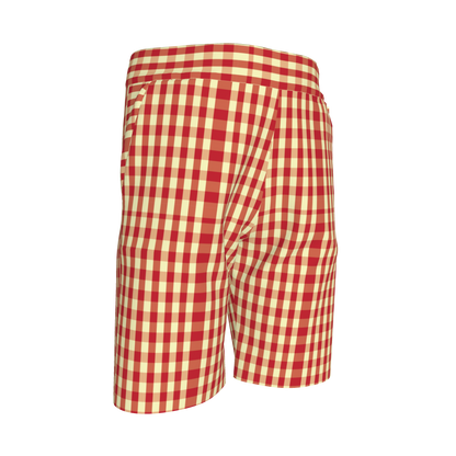 Red & Yellow Gingham Shorts