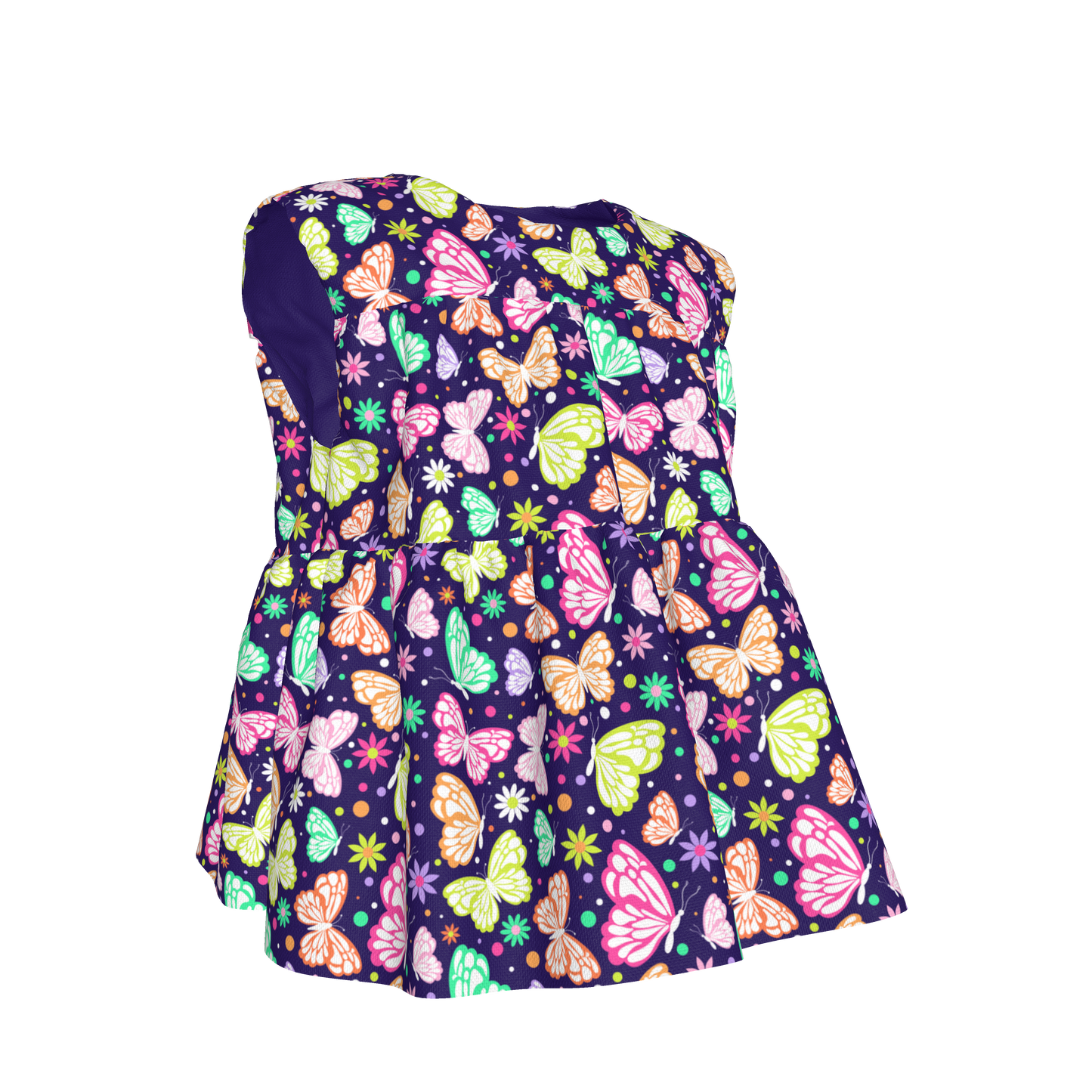 Butterflies Ruffled Top