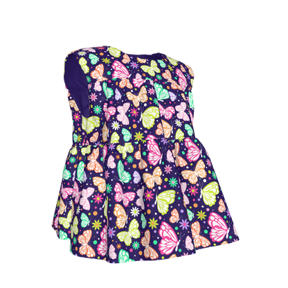Butterflies Ruffled Top