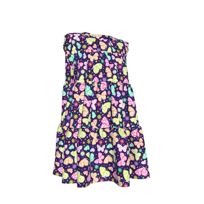 Butterflies Ruffled Dress