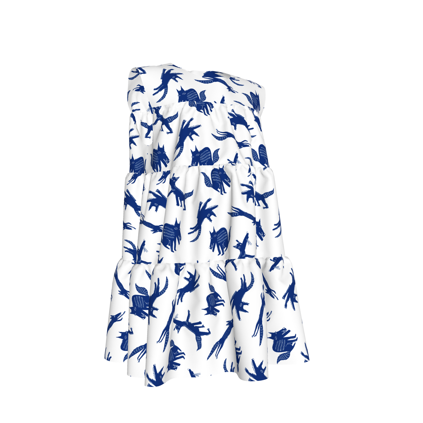 Porcelain Foxes Dress