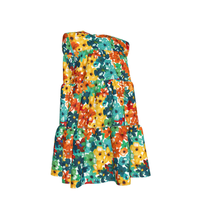 Kid's Ruffle Dress in Fleur de Esti