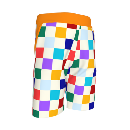 Small Kaleidoscope Checks Knit Shorts